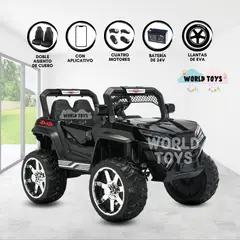 BABY - Carro a Batería 4 x 4 «STRANGER» Todo Terreno Black