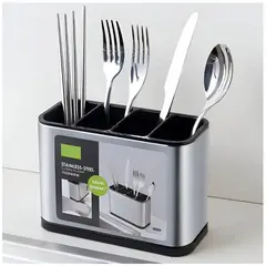 MINARI - Organizador Escurridor Metalico Para Cubiertos Menaje Cocina R15