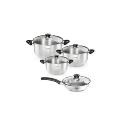 RECORD - Juego de Ollas Inoxset Deluxe 0880010133 8 piezas