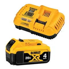 DEWALT - BATERIA 20V 4A Cargador Rápido 20V FLEXVOLT CARGA RAPIDA 8A