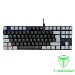 T-DAGGER - Teclado BORA Rainbow Spanish T-TGK313-RD-SP BLACKGREY RED