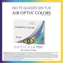 JK - Air Optix Colors Hidrogel de Silicona MIOPÍA -250 GRAY GRIS