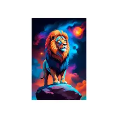 MAKA - DIAMOND PAINTING WILD LION 20X30CM