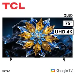 TCL - TELEVISOR 75 QLED SMART TV GOOGLE TV 4K UHD - 75T6C