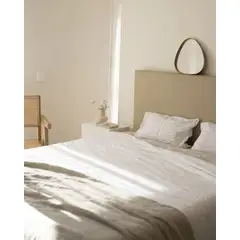 VENTITAS HOME - Cabecera 1 ½ Plaza de Cuero Eleonor Color Arena