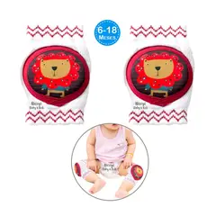 BABY - Rodilleras Acolchonadas Anti Golpes para Bebés -León Blanco