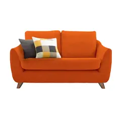 HOGAR & SPACIOS - HYS SOFA 2 CUERPOS LOUIS NARANJA