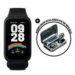XIAOMI - Smartwatch Band 9 Active + Audífonos Bluetooth F9 de Regalo