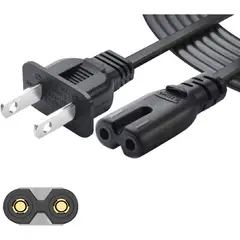 GENERICO - CABLE DE PODER TIPO 8 IMPRESORA 1.5M NEGRO