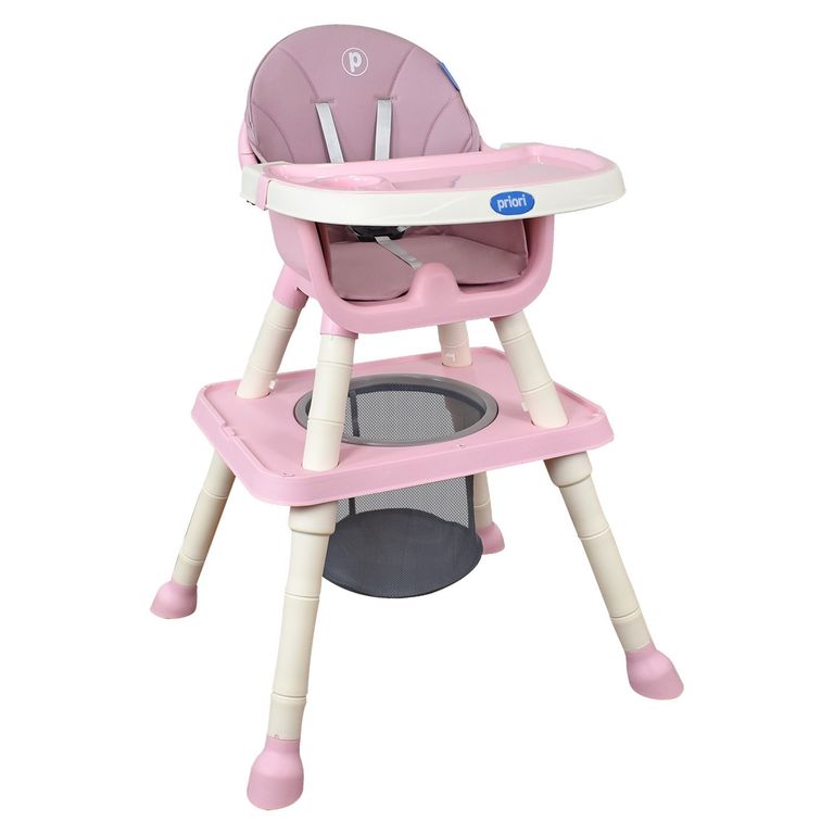 Silla De Comer Para Bebé 3 en 1 Golden Rosa