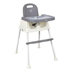 PRIORI - Silla de Comer Para Bebé 3 en 1 Booster Navy Gris