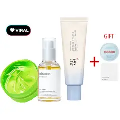 MIXSOON - SET BEST SELLER BEAN ESSENCE + BEAUTY OF JOSEON + ALOE 300ml