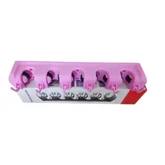 GENERICO - SOPORTE ROSADO PARA ESCOBAS DE COCINA PARA PARED