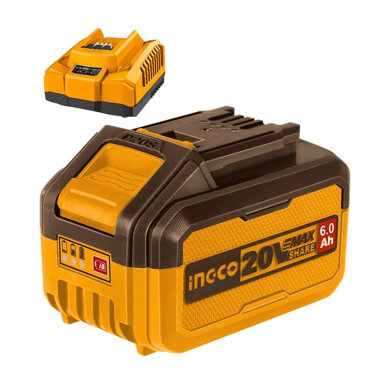 Combo bateria 6ah + cargador rapido Ingco