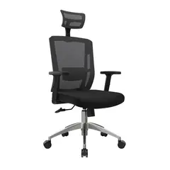 OFIDEAS - Silla Ergonómica Delphi II Presidente Negro Aluminio