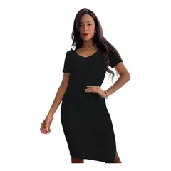 GENERICO - Vestido Mujer Hilo Mcorta G359-22 Color Negro