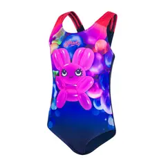 SPEEDO - Traje Baño Natación Niña Essential Applique Azul