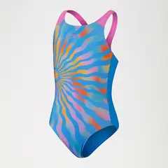SPEEDO - Traje Baño Natación Niña Printed Pulseback Azul
