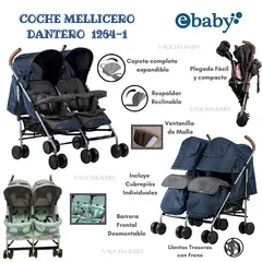 EBABY - COCHE MELLICERO DANTERO AZUL