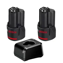 BOSCH - Kit 2 Baterias + Cargador 12V 2.0 Amperios