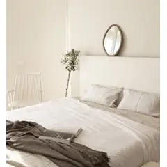 VENTITAS HOME - Cabecera 2 Plazas de Cuero Color Blanco Eleonor