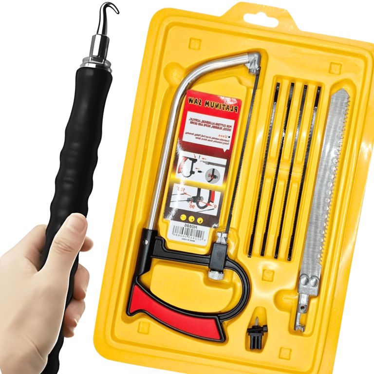 Dúo Sierra Multiusos + Gancho para Atar Alambre