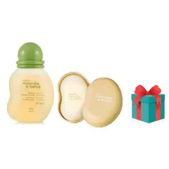 NATURA - Jabon + jabonera + oleo para masajes para bebe + gift