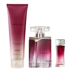 Esika - Perfume vibranza + loción perfumada + miniatura ésika