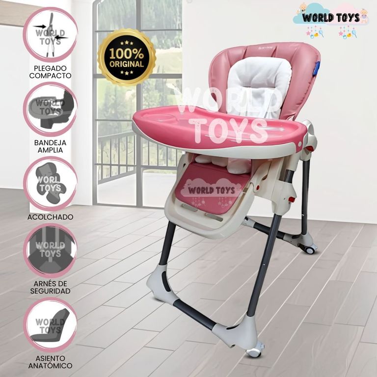 Silla de Comer Graduable «LUNCH BUDDY» Pink