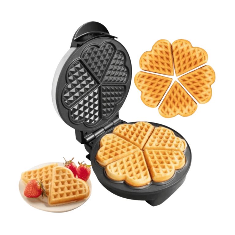 Waffles en Forma de Corazón ¡Puro Amor en Cada Bocado