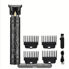 GENERICO - Máquina cortadora patillera trimmer con carga directa-buda color negro