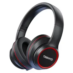 TRANYOO - Audífonos Bluetooth 5.3 BASS Música 100 Horas Sonido 360º T-H6
