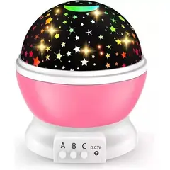 OEM - Lámpara Proyector de Estrellas Azul con Efecto Giratorio NIÑA