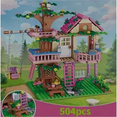 GENERICO - PAPUJIS TOYS - BLOQUES DE CONSTRUCCIÓN CASA DEL ARBOL - 504 PCS