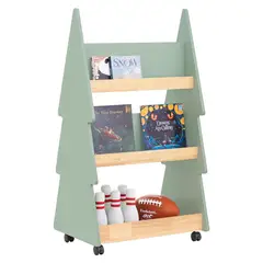 DIBA MUEBLES - Librero Infantil Con Ruedas Arbolito -