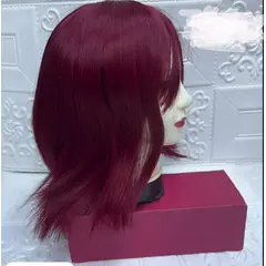 GENERICO - Peluca corta con ondas semi natural