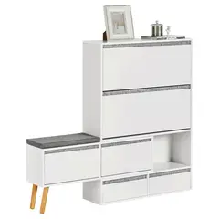 DIBA MUEBLES - Zapatera Con Asiento Osuky -