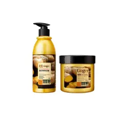 BIOAQUA - KIT DE JENGIBRE - SHAMPÚ DE JENGIBRE 400ML - + MASCARILLA DE JENGIBRE PARA EL CABELLO 500ML -