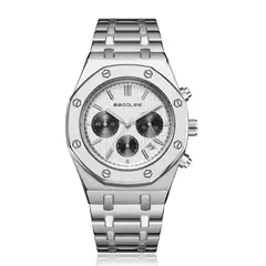 OVOTOUMI - Toumi XS reloj mecánico de gran dial impermeable-Negro