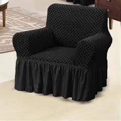 SALA FABULOSA - Funda de mueble 3-2-1 alto relieve Royal - Negro