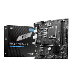 MSI - Motherboard PRO B760M-G Chipset Intel B760 LGA1700 mATX