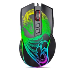 MICRONICS - Mouse Optico Gamer DRAGON MIC GM805 USB RGB 7B 12800DPI