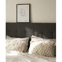 VENTITAS HOME - Cabecera 2 Plazas Fervic Color Negro