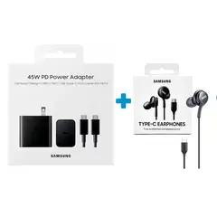 SAMSUNG - Audífonos AKG Tipo C + Cargador 45W para S24 Ultra Original