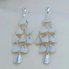 VANDRALA - ARETE DE PLATA GOTAS PEQUEÑAS VARIAS