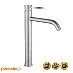 XM - Grifo de agua fría para baño L304-218A Acero Inoxidable Plateado Satinado