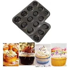 GENERICO - Dos Molde Para 12 Cupcake para Hornear