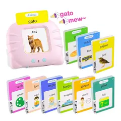 GENERICO - Flash Cards Early Learning Ingles Español Pink