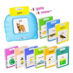 GENERICO - Flash Cards Early Learning Ingles Español Celeste