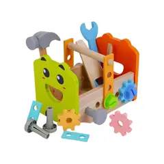 GENERICO - Juguete Caja De Herramientas Coloridas De Madera